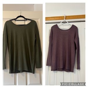 2 identical Garage lightweight sweaters